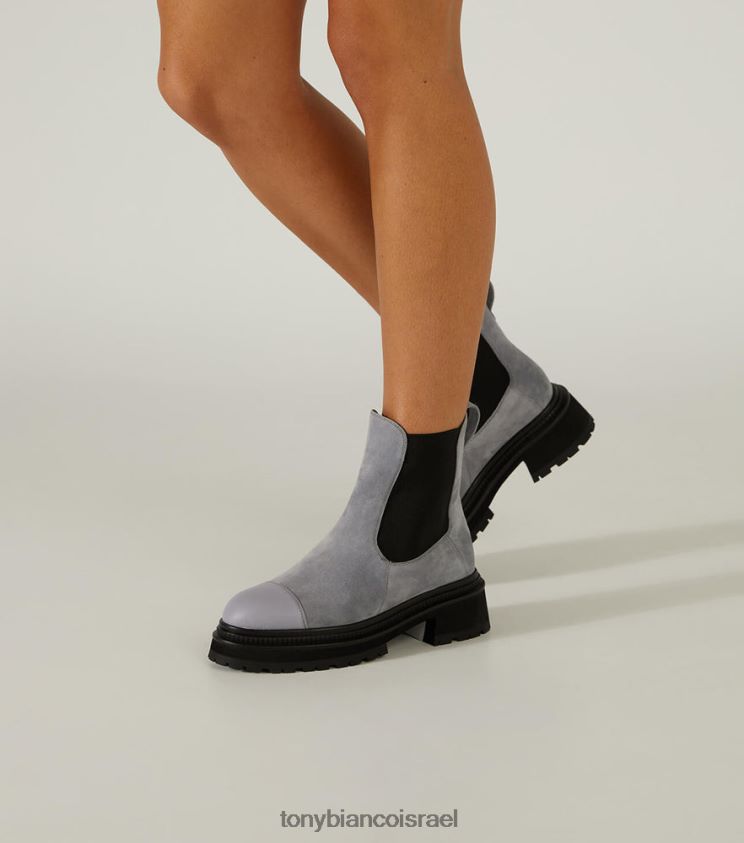 מגפונים | נשים זמש אפור פלדה Tony Bianco מגפונים הוריקן 8BNR8T512